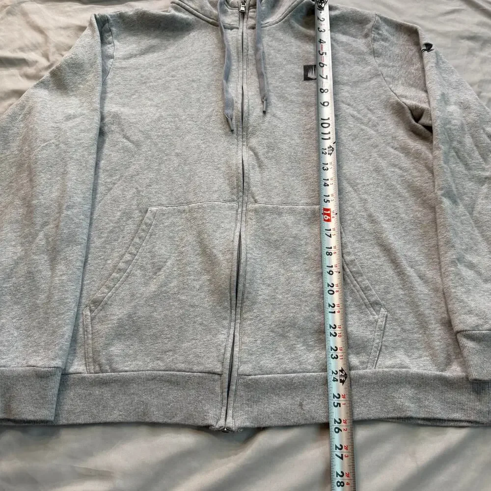 Under Armour IMG Academy Full Zip Hoodie Men's Large Gray Fleece Sweatshirt